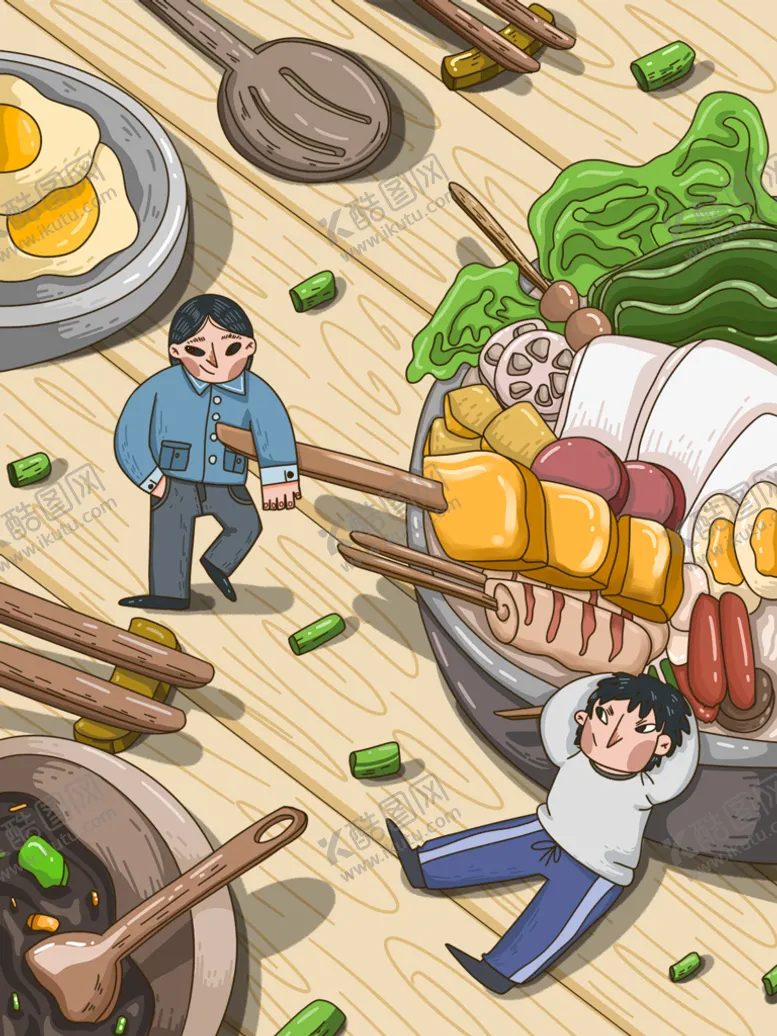 编号：36486310220544262290【酷图网】源文件下载-餐饮插图美食