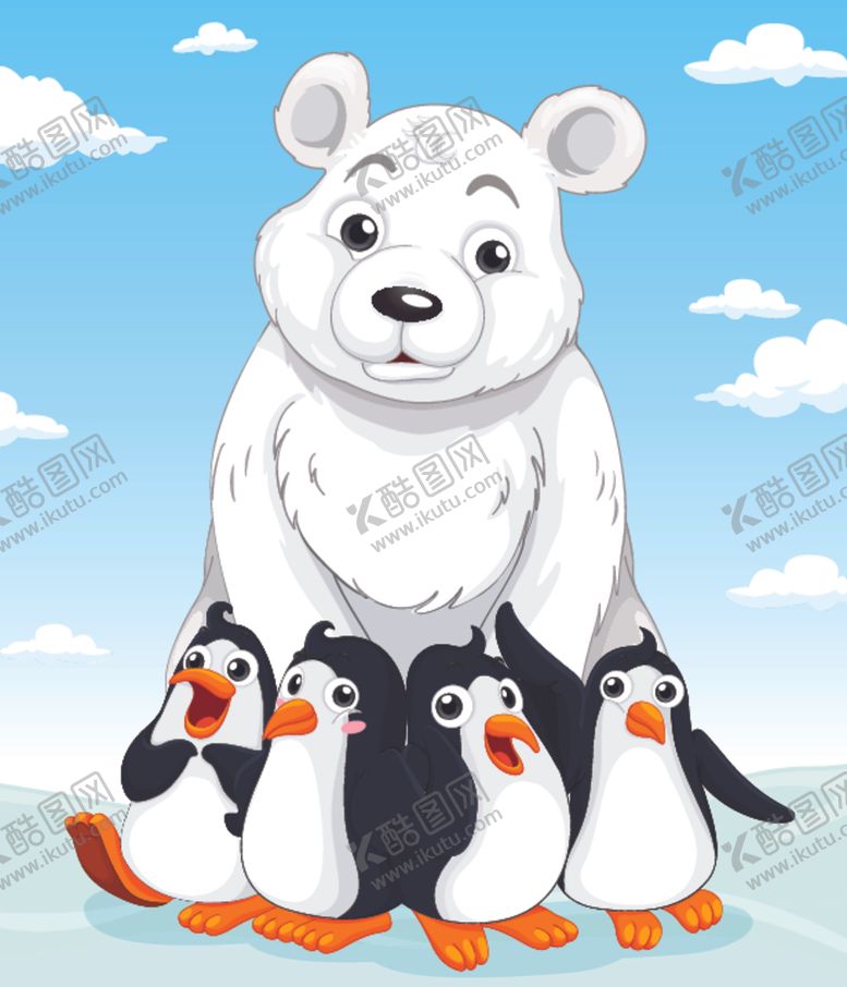 编号：33462804300712583244【酷图网】源文件下载-卡通企鹅