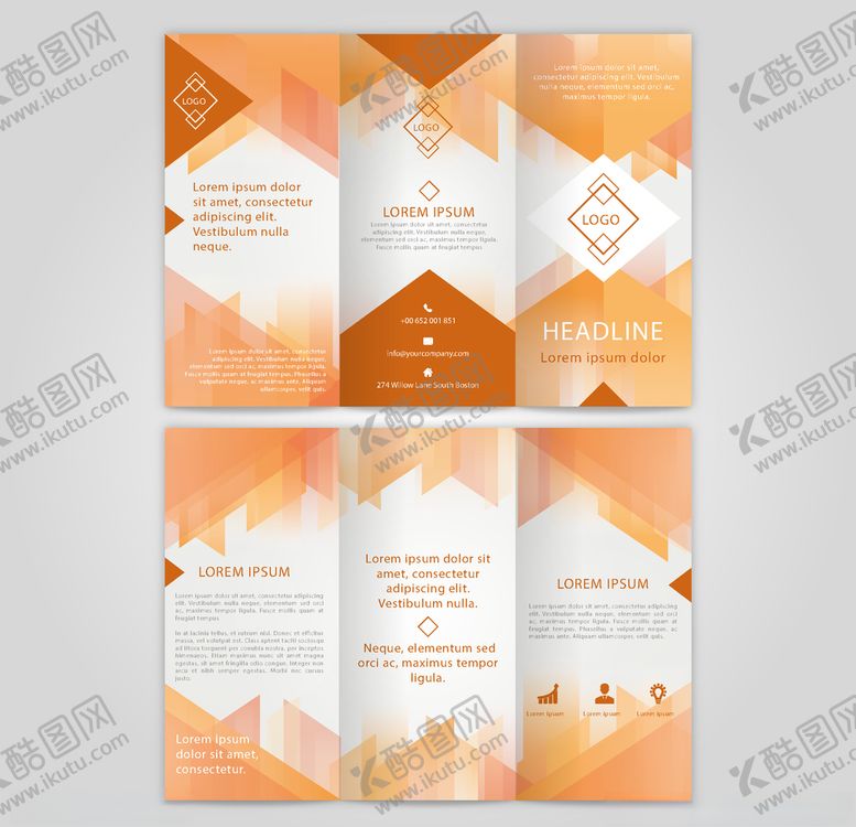 编号：79871009290016483153【酷图网】源文件下载-企业三折页