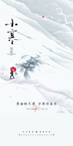 小寒大稿冬天海报