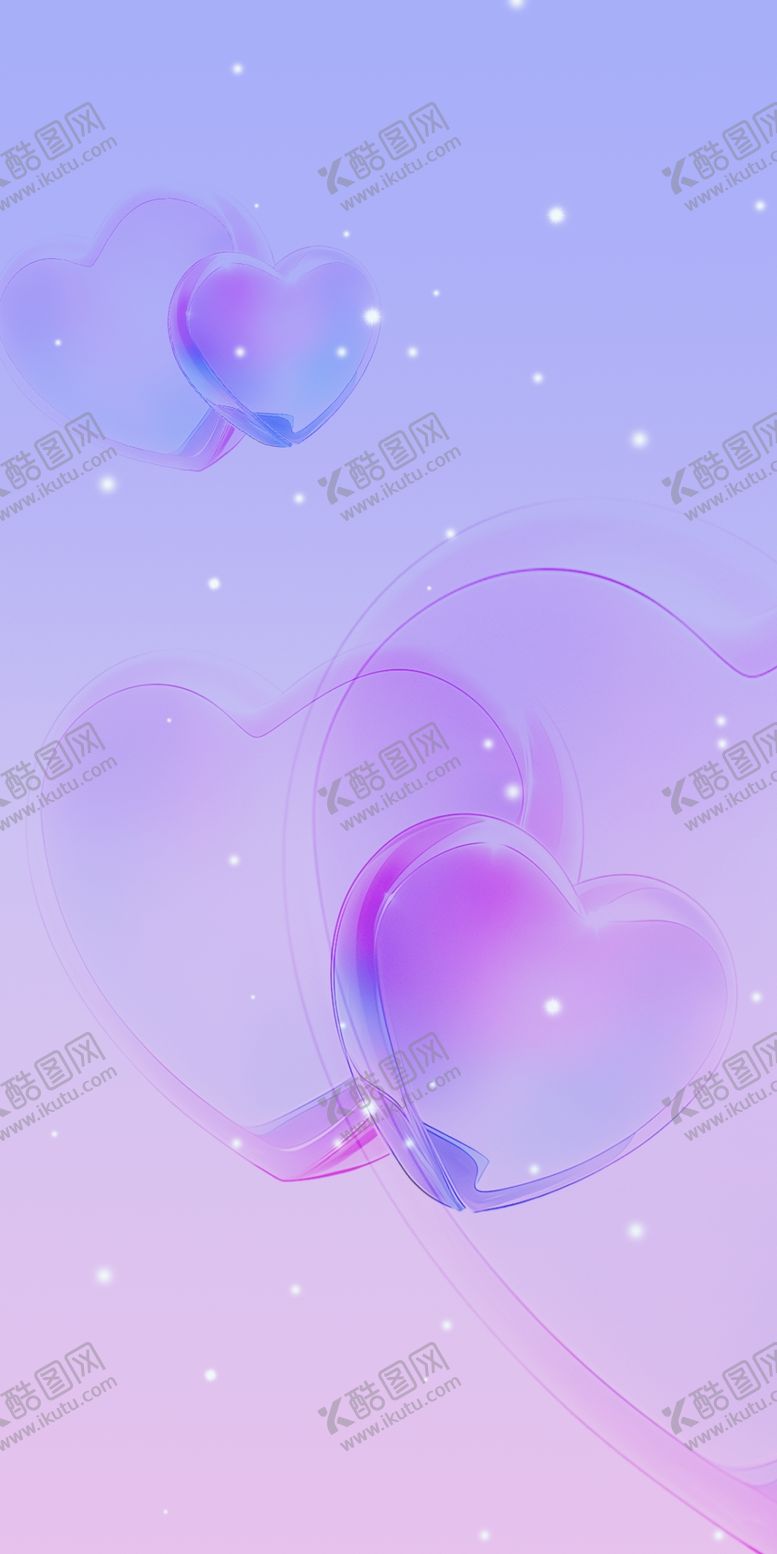 编号：96394901201455032246【酷图网】源文件下载-透明爱心手机壁纸