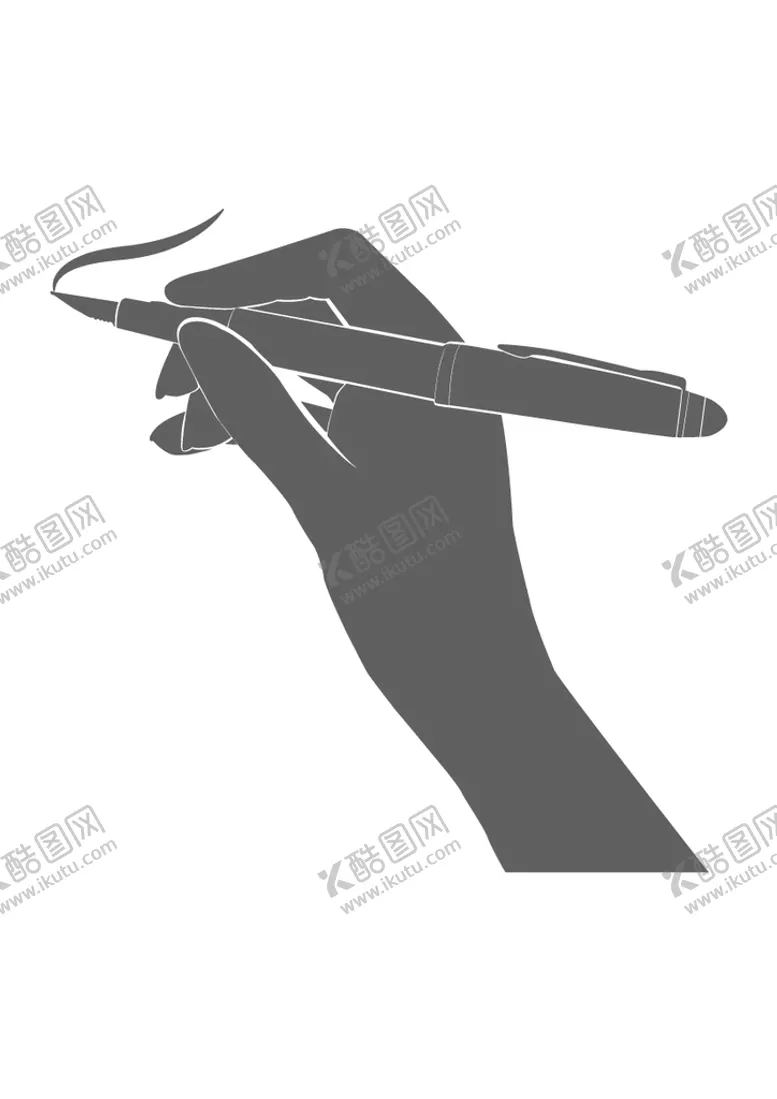 编号：96370809131136043851【酷图网】源文件下载-拿钢笔写字的手