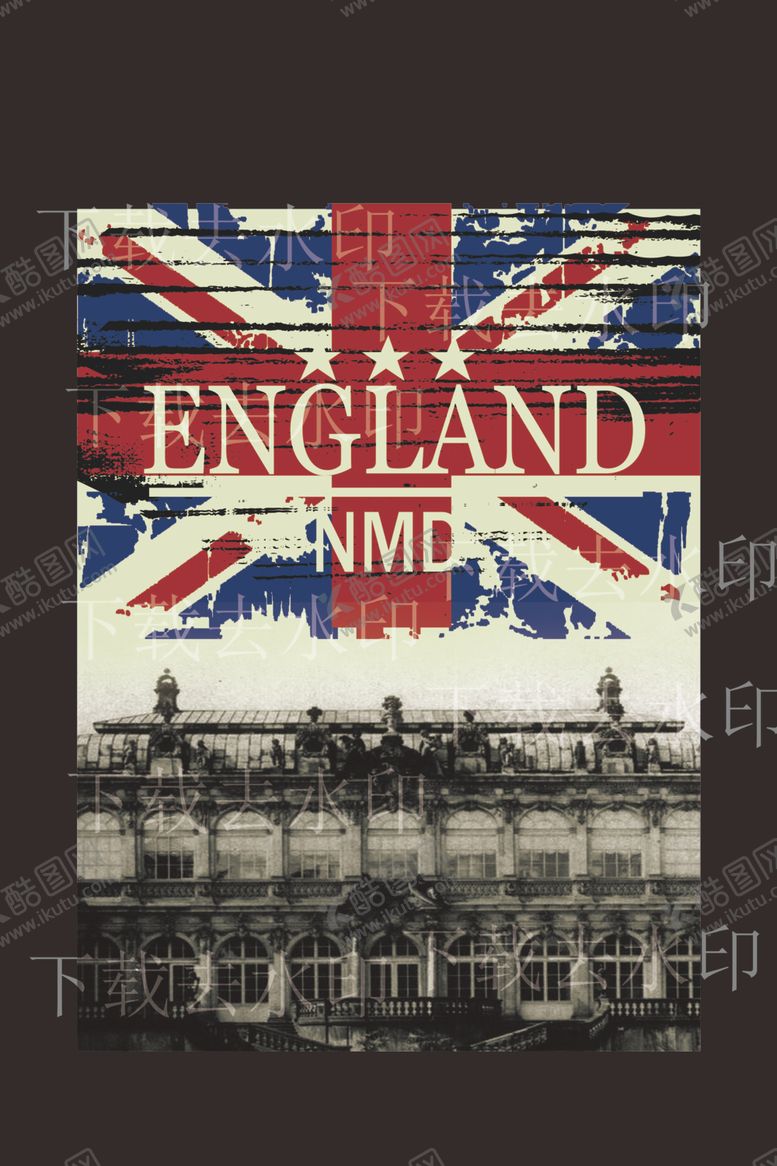 编号：46305509300329373069【酷图网】源文件下载-米字旗复古印花