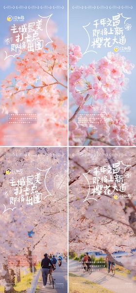 樱花路线地产海报赏