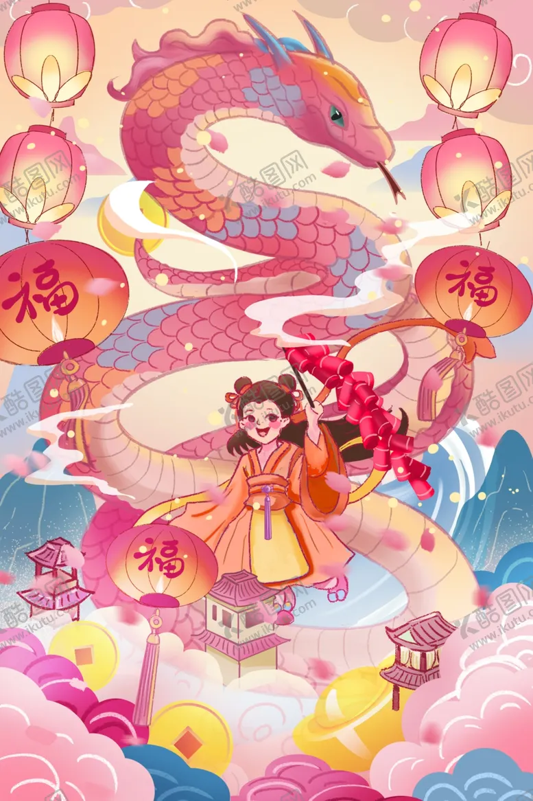 编号：18530001281634372002【酷图网】源文件下载-2025蛇年新春元旦海报