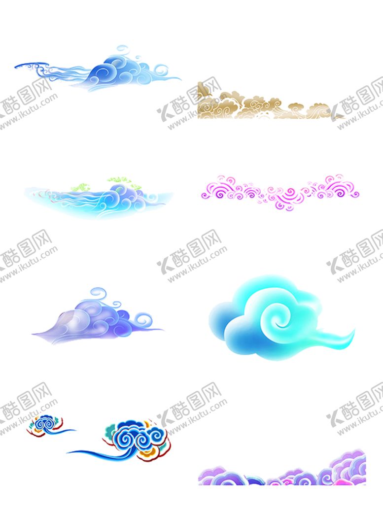 编号：68586606180328417865【酷图网】源文件下载-中国风祥云图案花纹底纹PNG