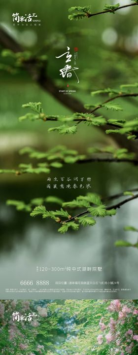 地产创意立春平面海报