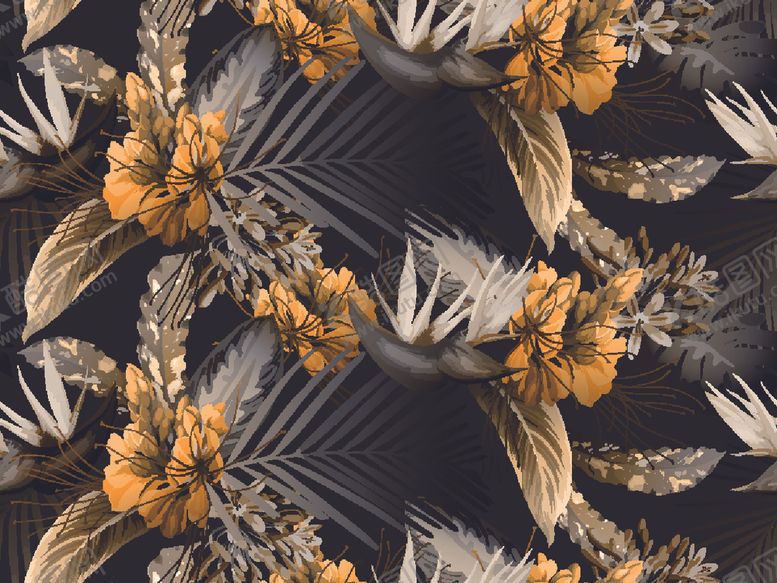 编号：30104310011422309970【酷图网】源文件下载-热带花型