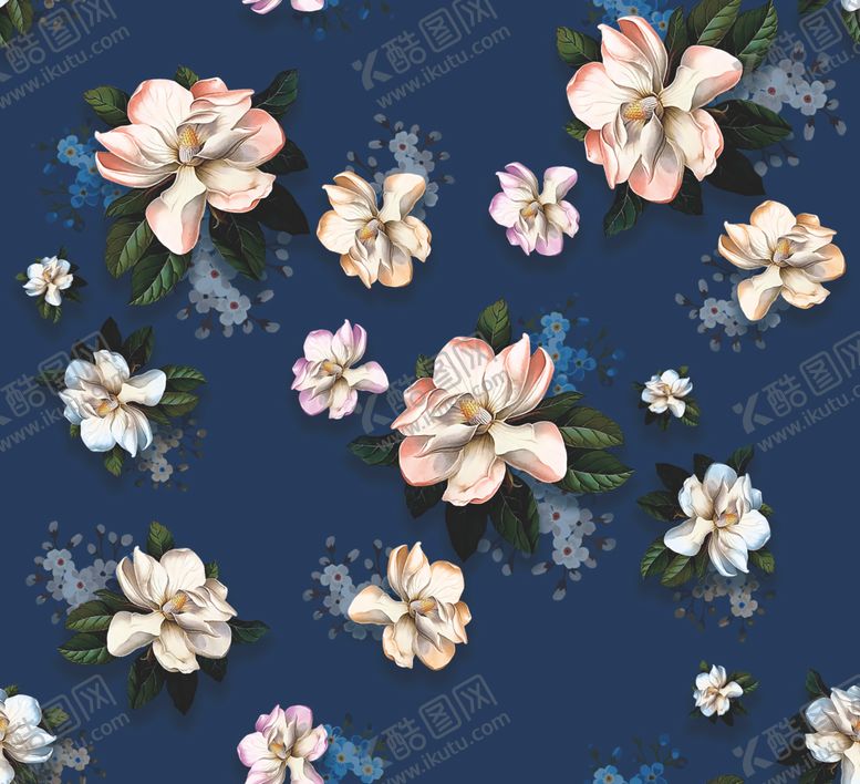 编号：25951907041106297701【酷图网】源文件下载-大牌小碎花大花印花