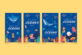 海洋主题创意海报设计