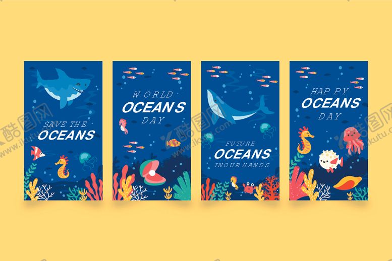 编号：15245911021207509236【酷图网】源文件下载-海洋主题插画海报设计