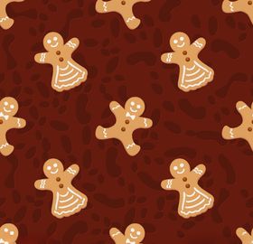 复古创意卡通背景图案