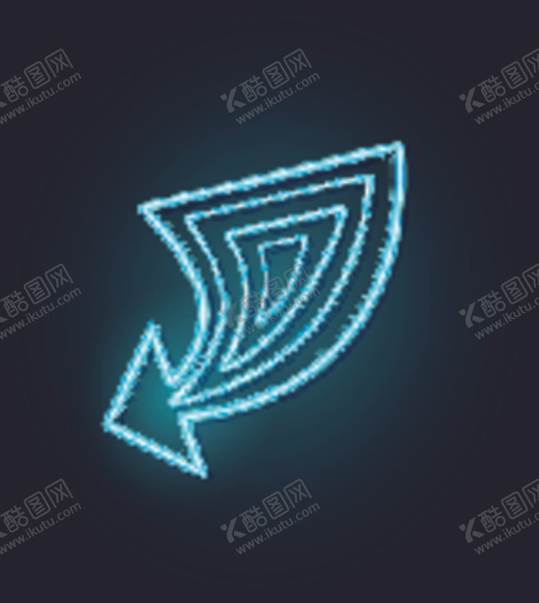 编号：90967109261522449991【酷图网】源文件下载-霓虹灯箭头