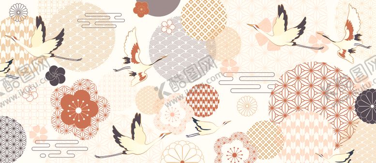 编号：17644111241421327442【酷图网】源文件下载-古典花鸟背景