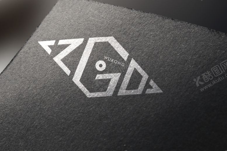 编号：34511609212021102340【酷图网】源文件下载-黑色特种纸logo展示名片