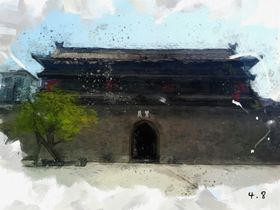 城墙雪景