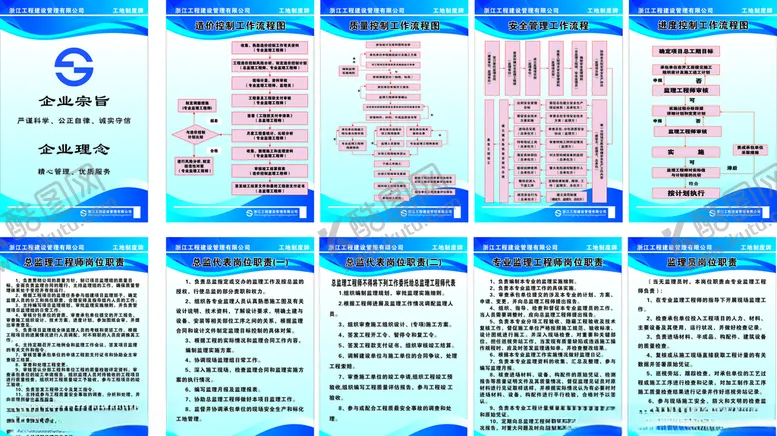 编号：65343107011158435885【酷图网】源文件下载-工地制度牌制度牌职位职责