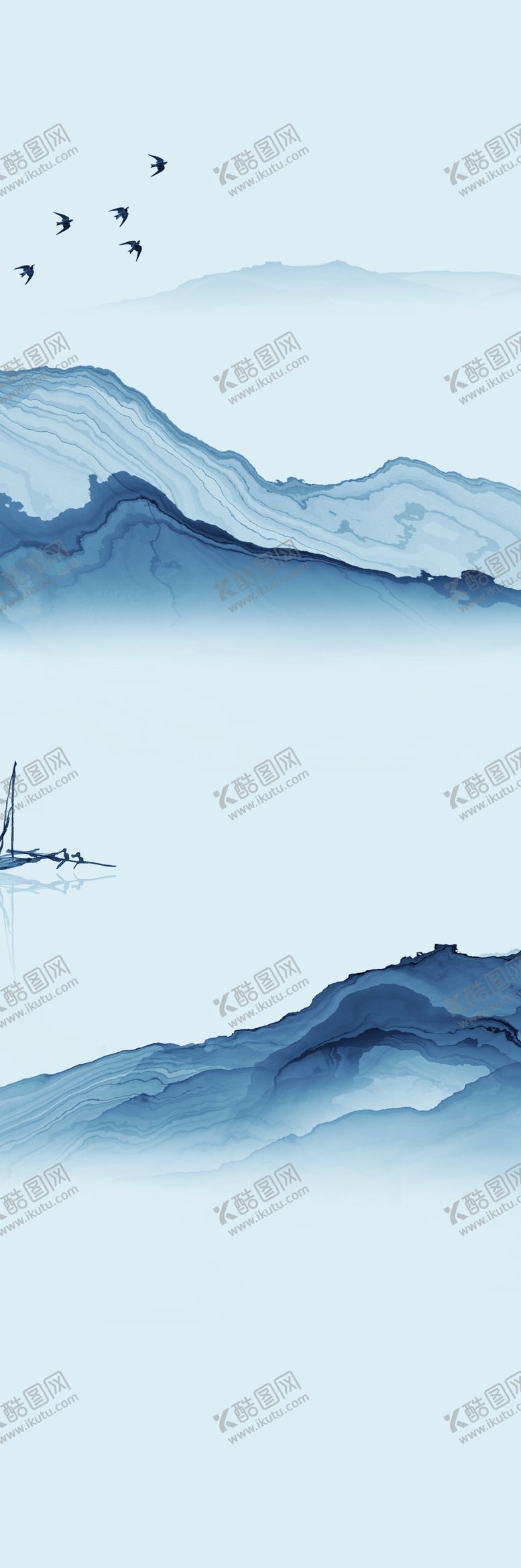 编号：16874009201855025999【酷图网】源文件下载-水墨装饰画