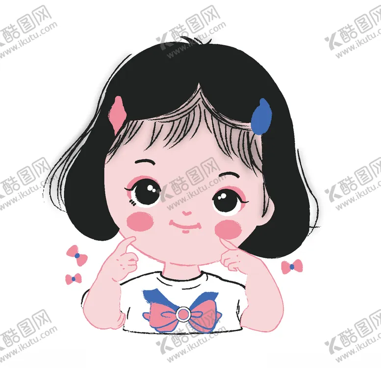 编号：55790504281407545295【酷图网】源文件下载-短发女孩
