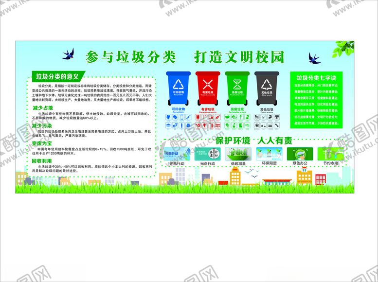 编号：11394106270359456948【酷图网】源文件下载-垃圾分类宣传海报