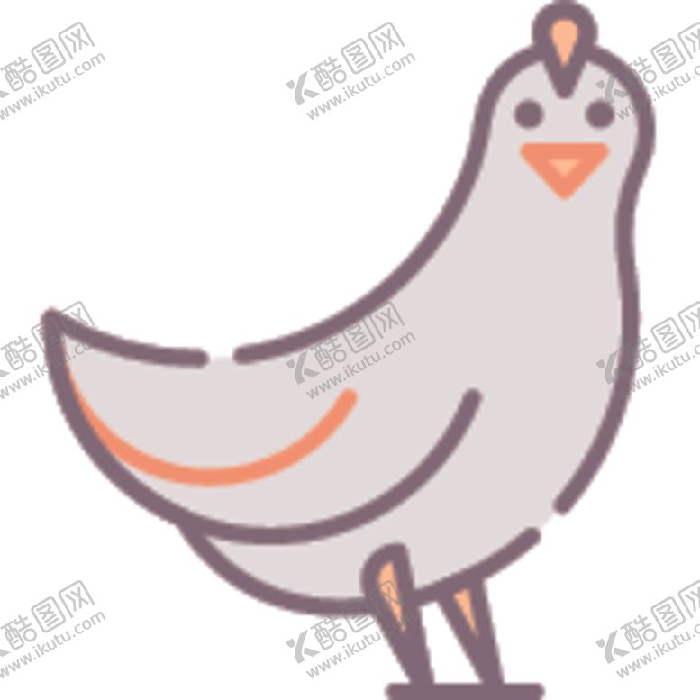 编号：69213606261637171328【酷图网】源文件下载-简笔动物矢量插画