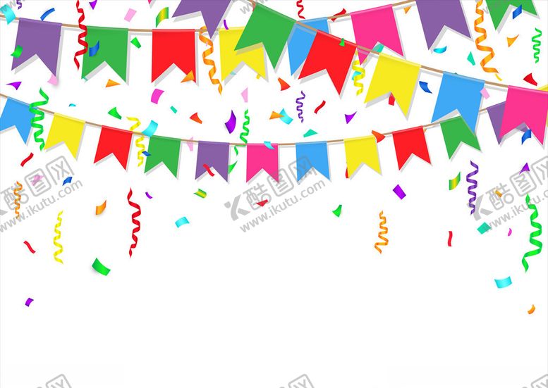 编号：29991409090015131034【酷图网】源文件下载-彩旗背景