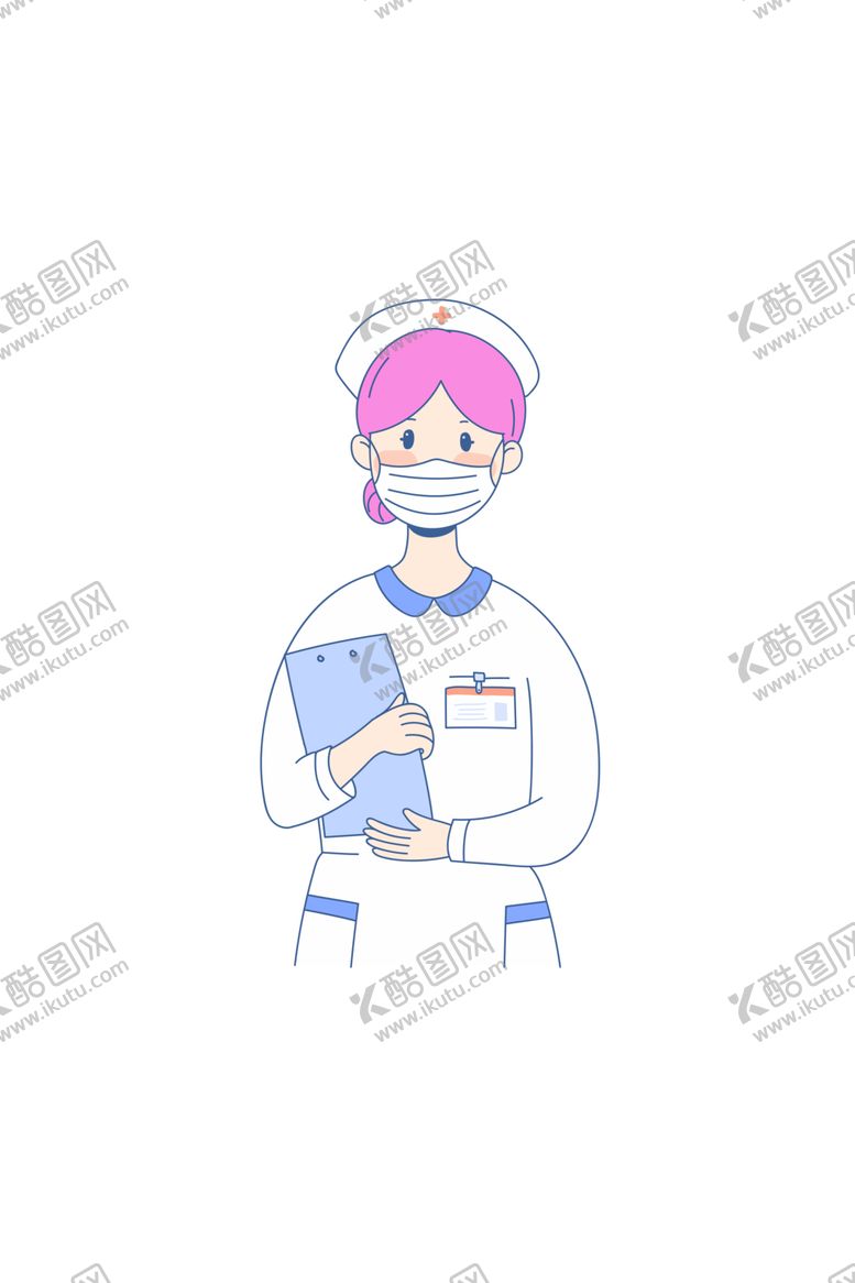 编号：94144707042003313674【酷图网】源文件下载-卡通人物白衣天使护士PNG