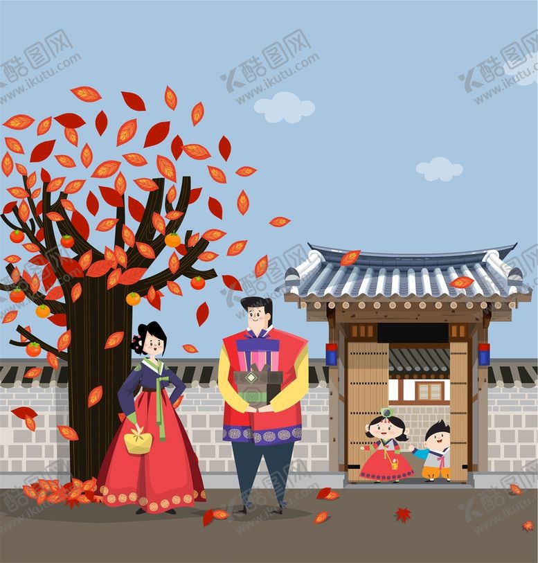 编号：27645909281241434623【酷图网】源文件下载-手绘古建筑