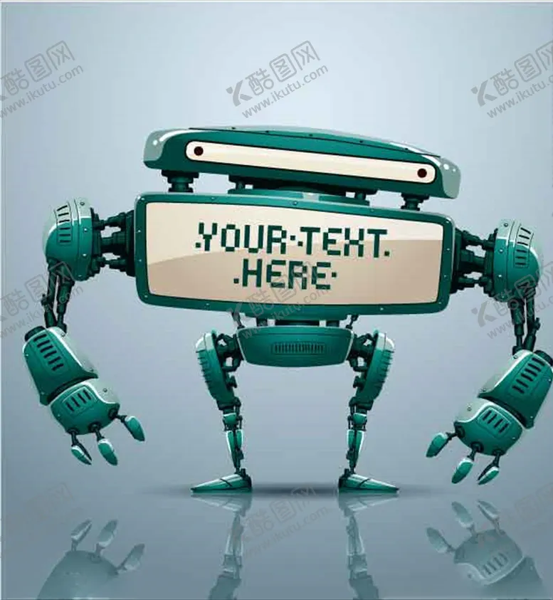 编号：74183609090329372717【酷图网】源文件下载-绿色机器人素材卡通可爱时尚