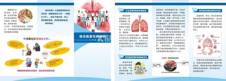 编号：24164510220541577888【酷图网】源文件下载-慢性阻塞性肺疾病 三折页