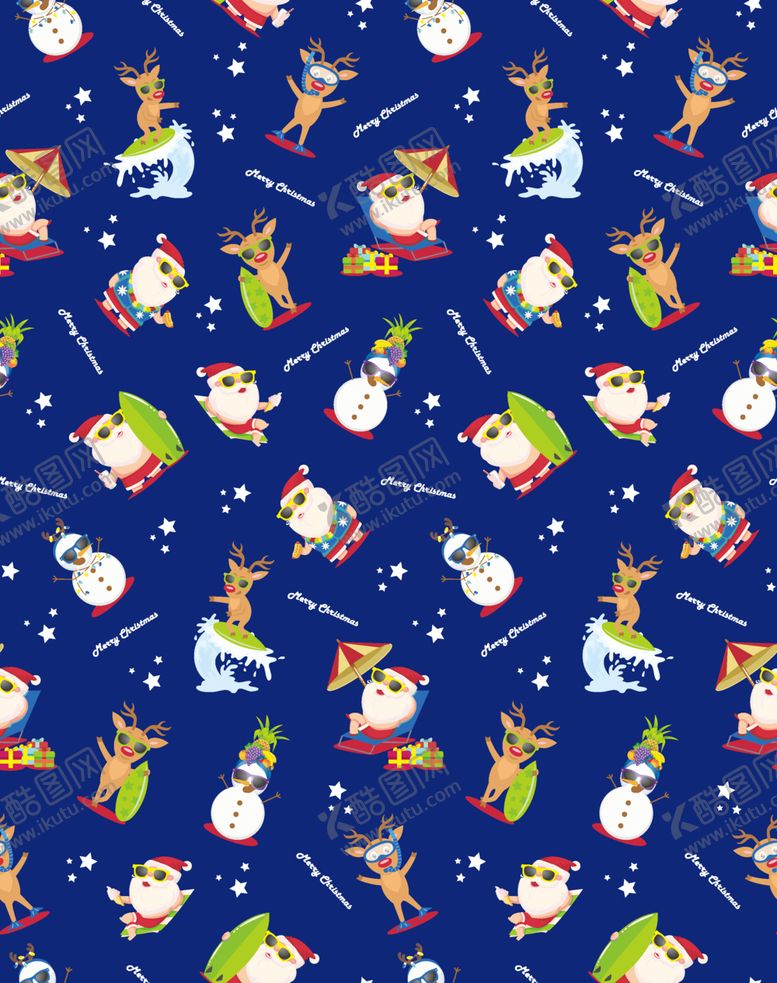 编号：47634604012004145564【酷图网】源文件下载-圣诞主题卡通图案背景