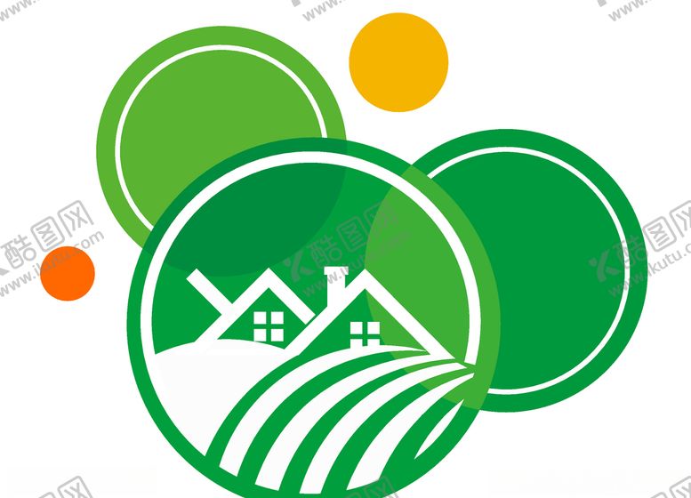 编号：93017210311232186418【酷图网】源文件下载-绿色田园标识组合