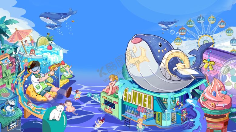 编号：98172202131632444831【酷图网】源文件下载-夏季背景图片