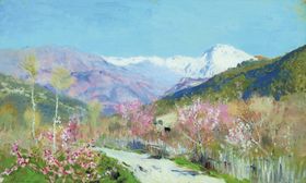 列维坦风景油画