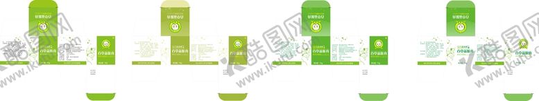 编号：58769011230340471879【酷图网】源文件下载-4款中草药皮肤膏包装盒