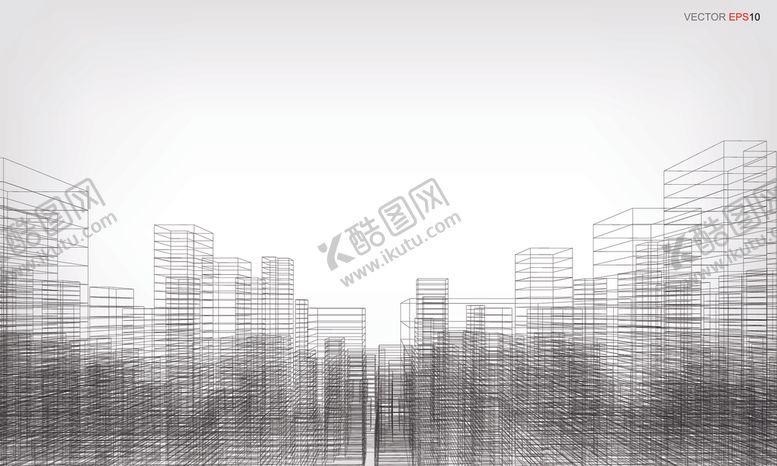 编号：15262009251849527028【酷图网】源文件下载-抽象城市剪影