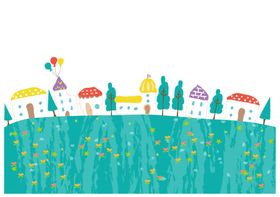 儿童插画封面背景素材