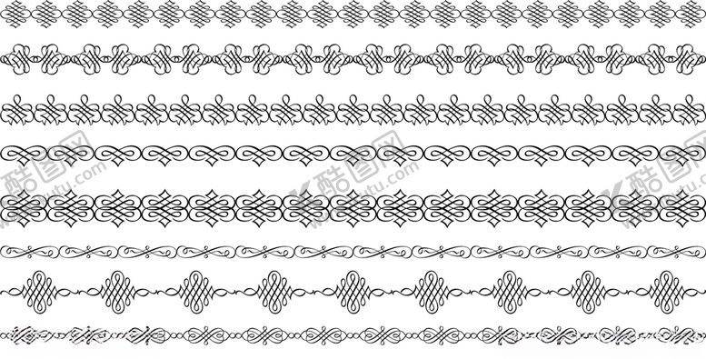 编号：25068810092345254478【酷图网】源文件下载-花边线条