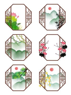 中国风窗户纹理