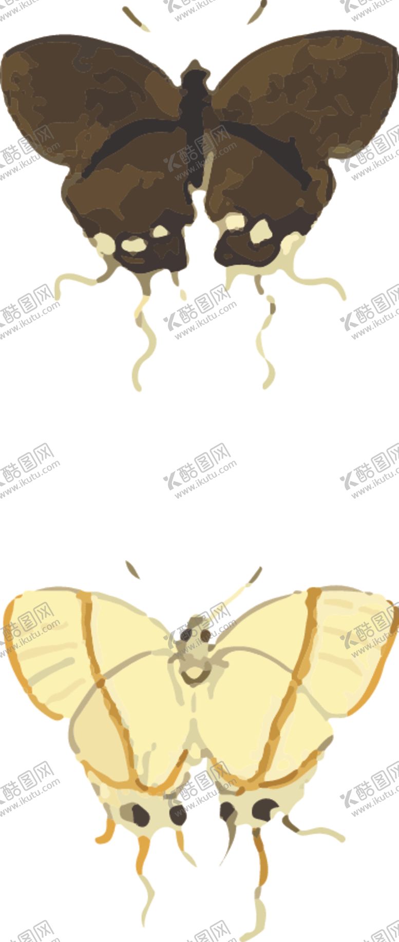 编号：40127710201320405932【酷图网】源文件下载-蝴蝶昆虫插画