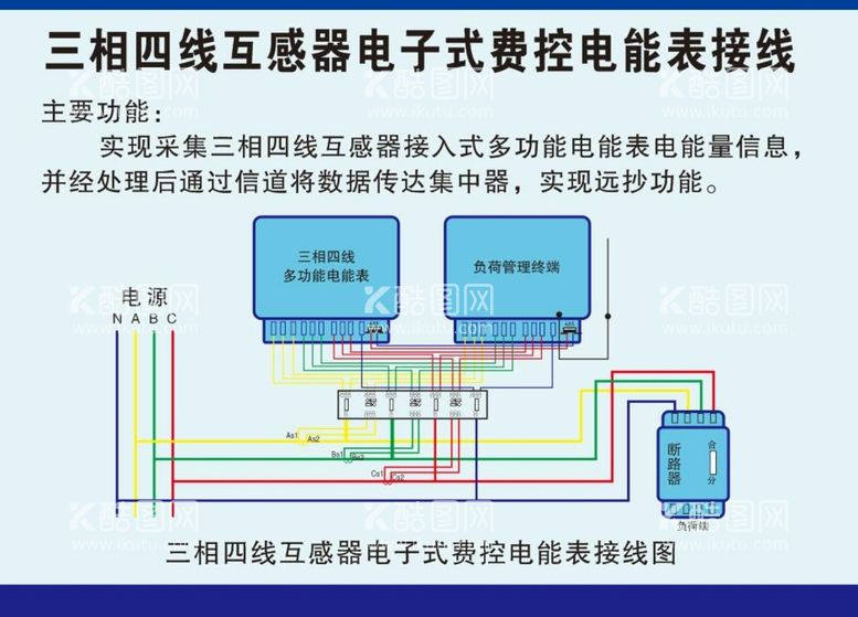 编号：56983009242137142863【酷图网】源文件下载-三相四线互感器电线图