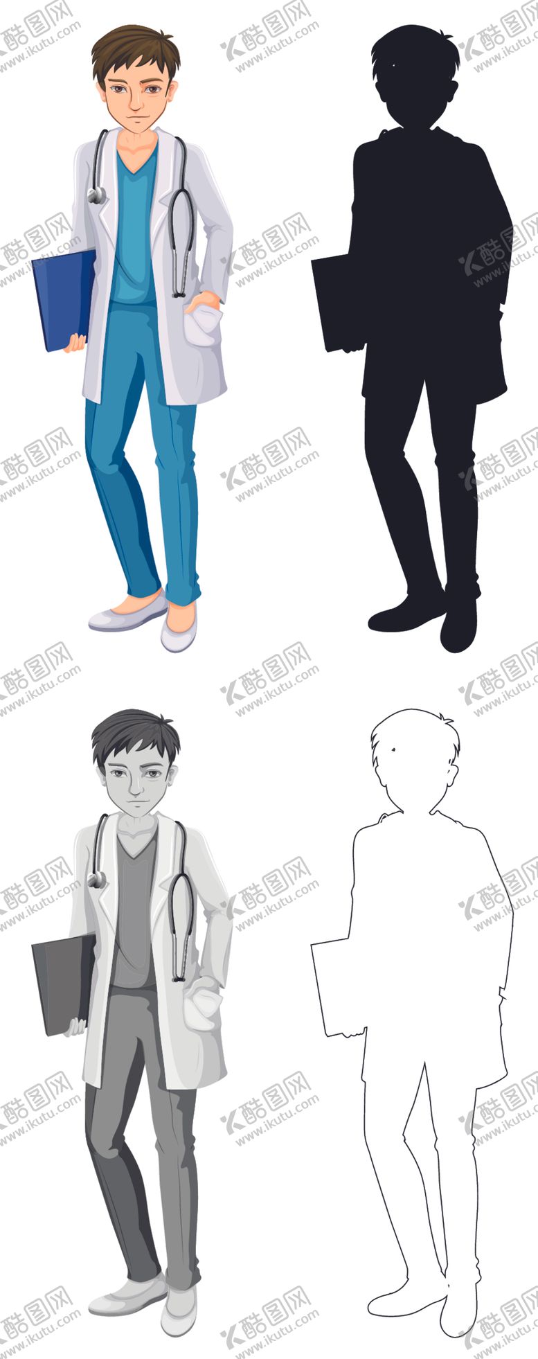 编号：43445910292337424240【酷图网】源文件下载-矢量人物景素材