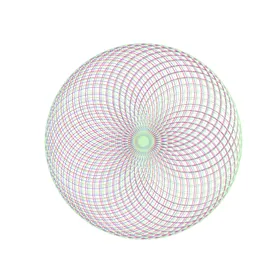圆环底纹正弦线矢量线条彩色