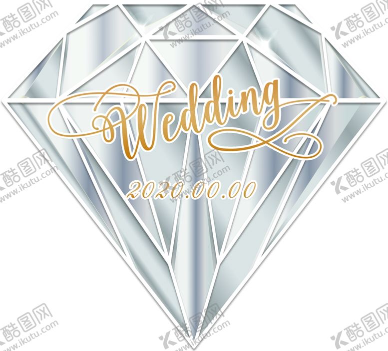 编号：27600810080349376034【酷图网】源文件下载-钻石婚礼素材