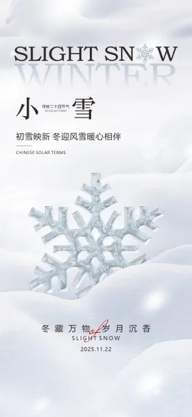中国传统节气24节气小雪大雪