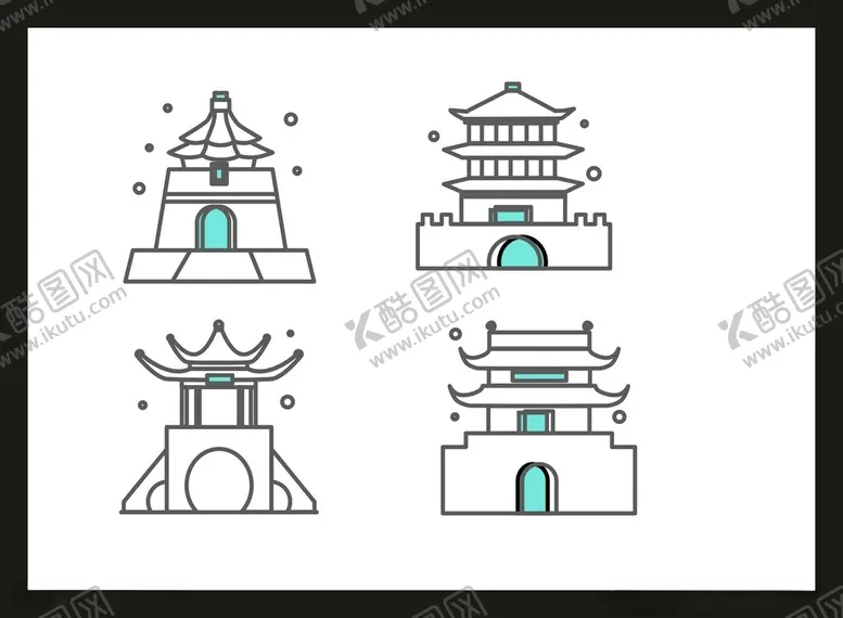 编号：63304702022310545232【酷图网】源文件下载-房子建筑图标