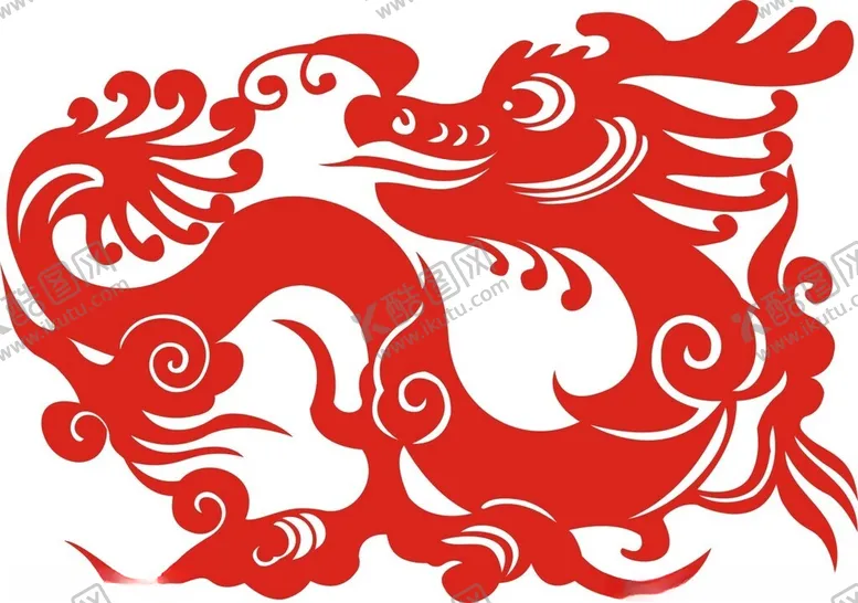 编号：21136002191439219281【酷图网】源文件下载-飞龙剪纸