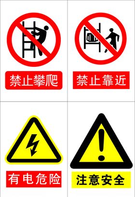 施工现场安全标示图