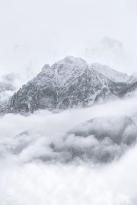 山川雪山风景装饰画