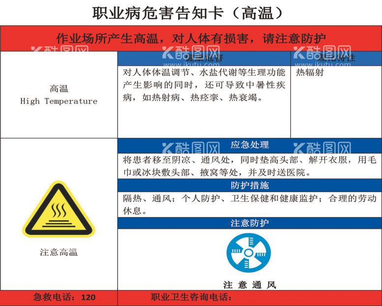 编号：72071612102159358031【酷图网】源文件下载-职业病危害告知卡